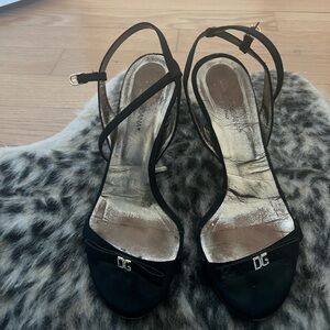 Dolce & Gabbana Black Strappy Sandals